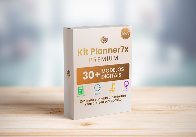 Kit de produtos Planner 7x Premium